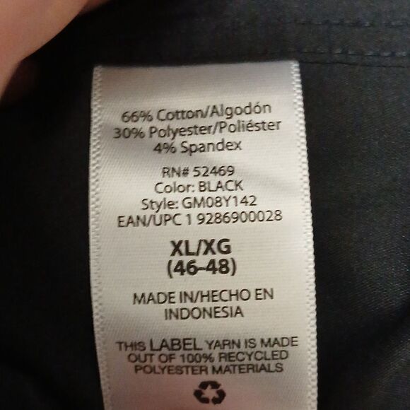 ❄️GEORGE SLIM FIT XL (46-48) Men's Button Down Dress Long Sleeved Shirt. Black - Picture 5 of 6